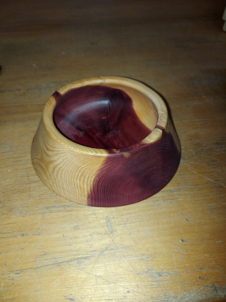red cedar bowl by Guy M