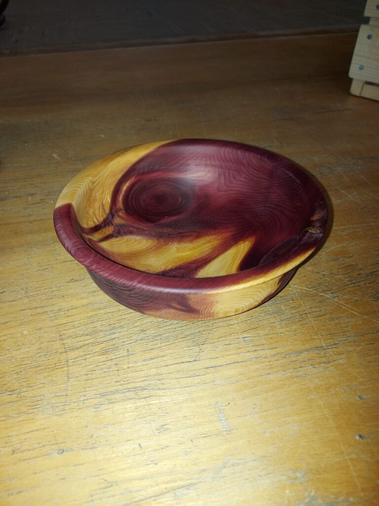 red cedar bowl by Guy M