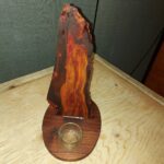 Tea Light Holder from plum wood by Doug Ricketts